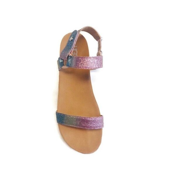 UGG Womens Size 7 Rynell Sandal Flip Flop Rainbow Glitter 1124947K Big Girls 6 - Picture 2 of 10